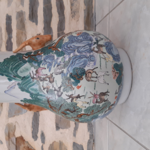 Vase céramique chinoise cents daims