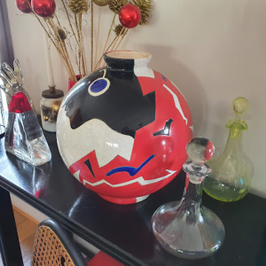 Vase céramique de Longwy