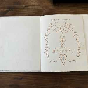 Les Chansons Secrètes de Bilitis par Pierre Louÿs