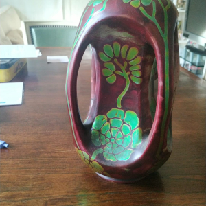 Vase Zsolnay en céramique vernie