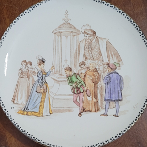 assiettes parlantes Gargantua Rabelais signées