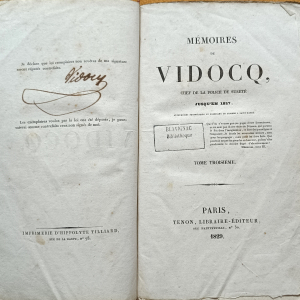 Les Mémoires de Vidocq