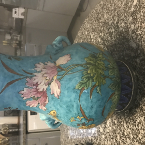 Grand vase signe Deck