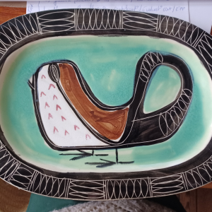 Plat ovale ceramique