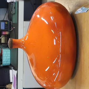 Lampe céramique orange Jacques ruelland