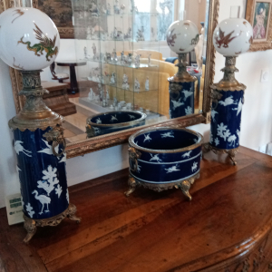 Paire lampe chinoise et vasque