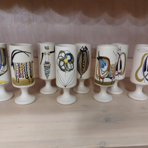 Verres Roger CAPRON VALLAURIS