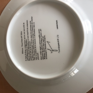 Service Porcelaine Limoges 24 assiettes plates 12 assiettes creuses 1 soupière,1 plat creux. 1 plat ovale 1 saucière, 1 saladier 42 pieces