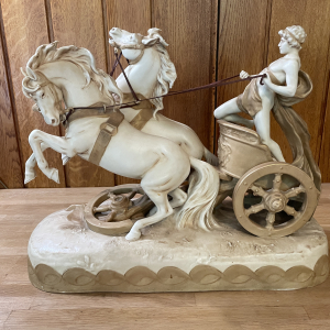 Pilote de char romain, Porcelaine manufacture ROYAL DUX BOHEMIA vers 1900