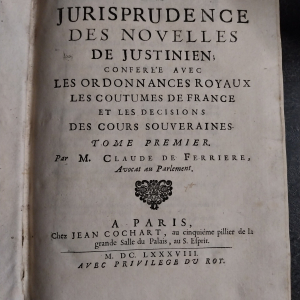 La Jurisprudence des novelles de Justinien