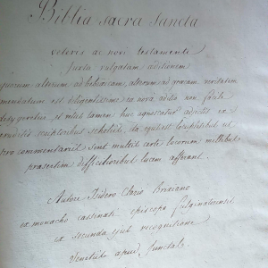 Bible ancienne italienne