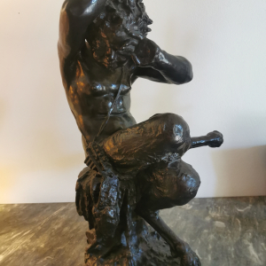 Faune en bronze signé Clodion