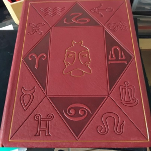 Nostradam; Centuries et autres prophéties de Nostradamus, 4 trimestre 80 reliure réalisée par J.Ardouin publié sous la direction de Philippe Lebaud