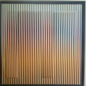 Cruz-Diez Physichromie 1382 - œuvre géométrique colorée