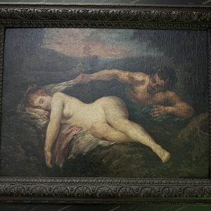 Tableau représentant Antiope et Jupiter