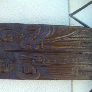 2 sculptures en chêne représentant Saint Pierre  16ème siècle
