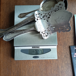 Lot couverts en argent massif