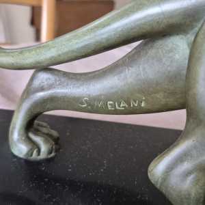 Sculpture de panthère de S. MELANI