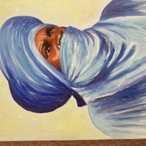 Portrait Touareg peinture sur toile