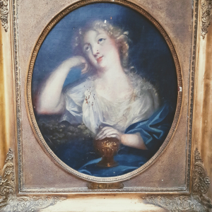 Héritage familiale, huile sur toile (56x46) encadrée