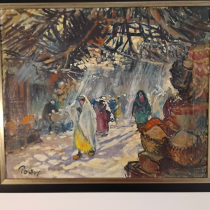 huile sur toile Pontoy