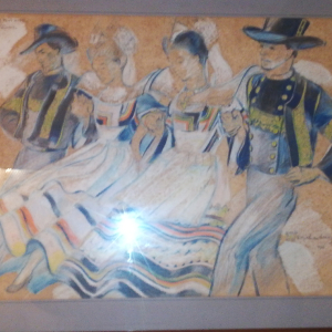 Grande Toile Gavotte de Pont Aven Robert Michaud Vernez