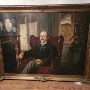 Tableau signé Emile Carolus Leclercq, grand portrait