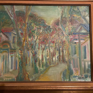 Tableau de B MENTOR 60x50 cm Huile sur toile paysage