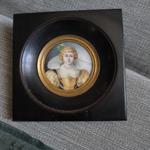 Petit peinture personnalité inconnue