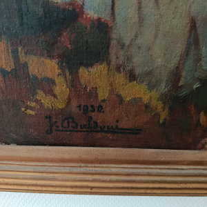 Tableau jean baldoui 1930 le pont