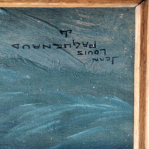 Paguenaud, marine, huile sur panneau bois