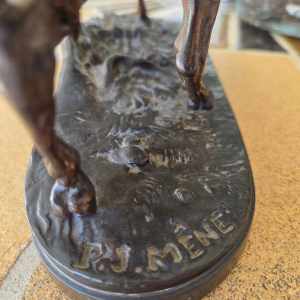 Sculpture Cheval libre PJ Mène, bronze 3kg
