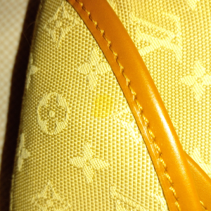 Sac à main Louis Vuitton en toile Monogram Mini Lin beige