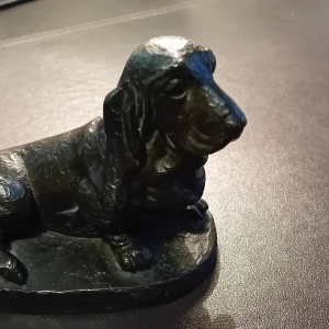 BRONZE CHIEN BASSET HOUND / JACQUESSON