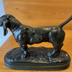 Bronze Barye chien 21x13 cms