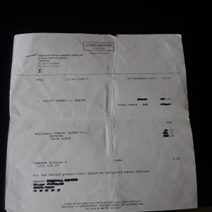 Sac Louis Vuitton Speedy 35 Damier, toile et cuir, intérieur rouge