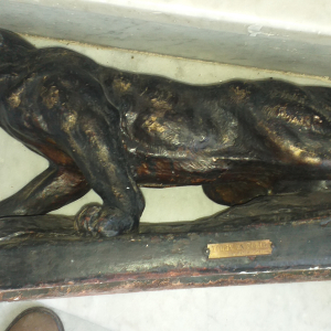 Tigre en Furie sculpture plâtre Aldo Bartelletti