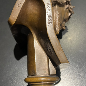 Buste en bronze de Jésus Christ signée Singer