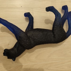 Panthère Florida Daum en pâte de cristal, signée