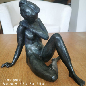 "La songeuse" bonze, Sabrina Tostain