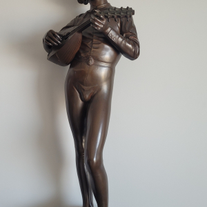 Chanteur florentin en bronze de Paul Dubois, 1865