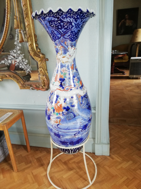 
															Paire de vases japonais 8h
														