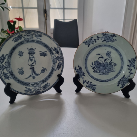 
															Paire d assiettes chinoises
														