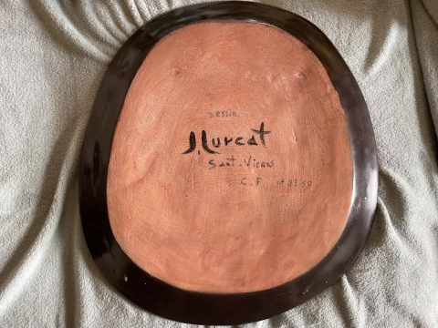 
															Deux plats en Céramiques  Jean Lurçat
														