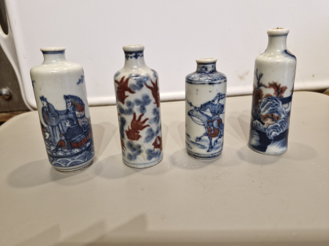 
															Lots de 4 Tabatières anciennes, non signées
														