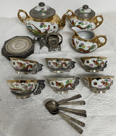 
															Service à thé VIETNAM 1950 COMPLET
														