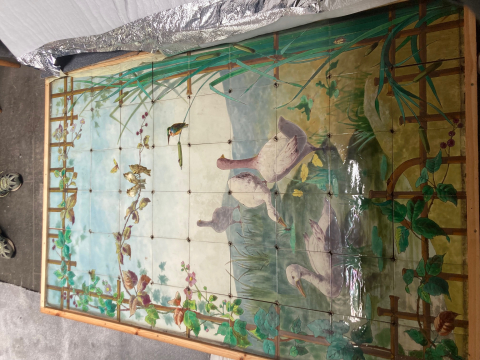 
															8 Panneaux en faïence - Monterau B&C Creil
														