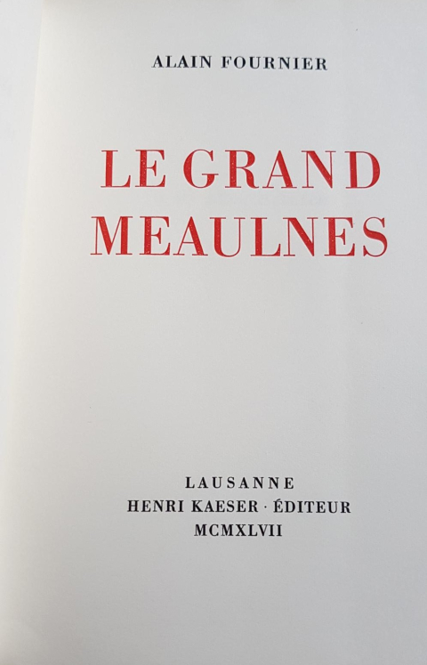 
															Le Grand Meaulnes
														