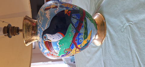 
															Lampe signée  Alain  Thomas
														