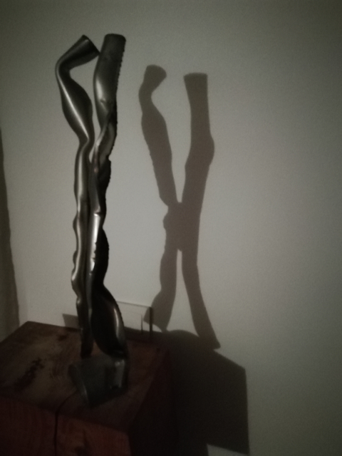 
															Sculpture métal A. Feraud style contemporain
														